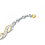 Famille d’amour 10-nom personnalisé diamant bracelet pour maman