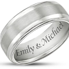 Personalized Wedding Band-Style Tungsten Men's Ring Personalized Wedding Band-Style Tungsten Men's Ring