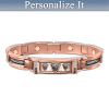 Mind, Body And Spirit Custom Copper Magnetic ID Bracelet Mind, Body And Spirit Custom Copper Magnetic ID Bracelet