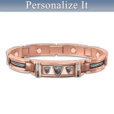 Mind, Body And Spirit Custom Copper Magnetic ID Bracelet Mind, Body And Spirit Custom Copper Magnetic ID Bracelet