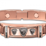 Esprit, corps et esprit personnalisé cuivre bracelet ID magnétique