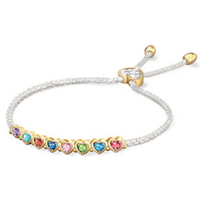 The Heart Of Our Family Personalized Birthstone Bracelet The Heart Of Our Family Personalized Birthstone Bracelet