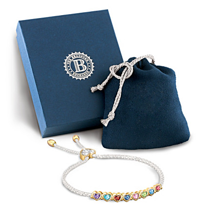 The Heart Of Our Family Personalized Birthstone Bracelet The Heart Of Our Family Personalized Birthstone Bracelet