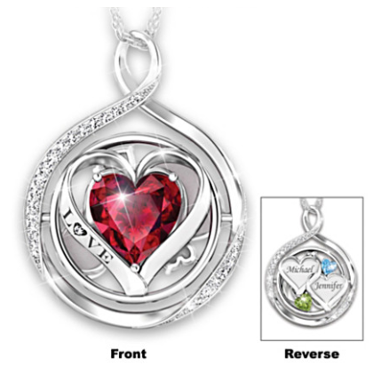 Head Over Heels Personalized 2-In-1 Flip Necklace Head Over Heels Personalized 2-In-1 Flip Necklace