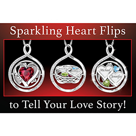 Head Over Heels Personalized 2-In-1 Flip Necklace Head Over Heels Personalized 2-In-1 Flip Necklace