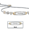 Granddaughter Bracelet With Two Personalized Engravings Granddaughter Bracelet With Two Personalized Engravings