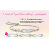 Granddaughter Bracelet With Two Personalized Engravings Granddaughter Bracelet With Two Personalized Engravings