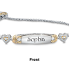 Granddaughter Bracelet With Two Personalized Engravings Granddaughter Bracelet With Two Personalized Engravings