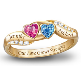 Love's Journey Personalized Couples Ring Love's Journey Personalized Couples Ring