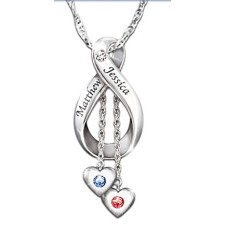 Love Never Ends Personalized Diamond Pendant Love Never Ends Personalized Diamond Pendant