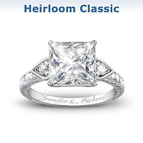 Personalized Diamonesk Bridal Ring: Choose From 5 Designs Personalized Diamonesk Bridal Ring: Choose From 5 Designs