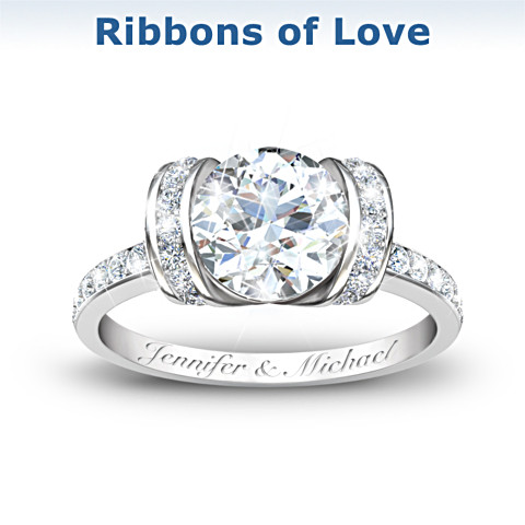 Personalized Diamonesk Bridal Ring: Choose From 5 Designs Personalized Diamonesk Bridal Ring: Choose From 5 Designs