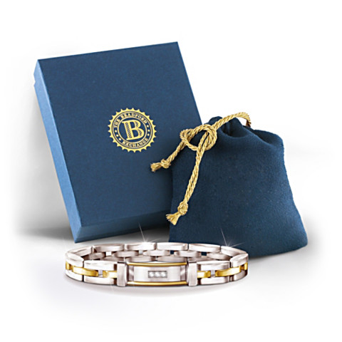 Always My Son Diamond Bracelet Etched With Name & Sentiment Always My Son Diamond Bracelet Etched With Name & Sentiment