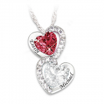 Every Beat Of My Heart Personalized Birthstone Necklace