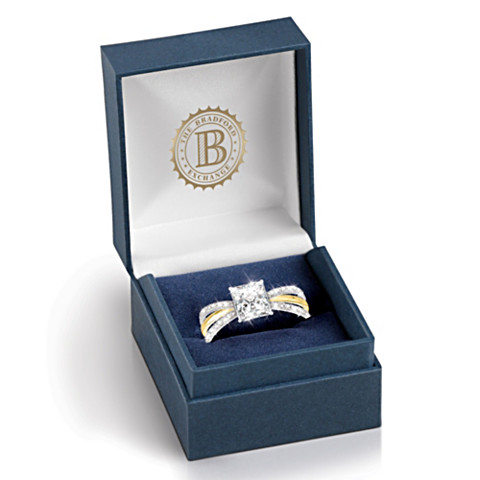 Tous nos amour personnalisé topaze blanche bague avec 2 noms Tous nos amour personnalisé topaze blanche bague avec 2 noms