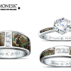 Camo His And Hers Personalized Diamonesk Wedding Ring Set Camo His And Hers Personalized Diamonesk Wedding Ring Set