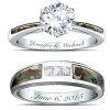Camo His And Hers Personalized Diamonesk Wedding Ring Set Camo His And Hers Personalized Diamonesk Wedding Ring Set
