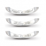 Camo His And Hers Personalized Diamonesk Wedding Ring Set