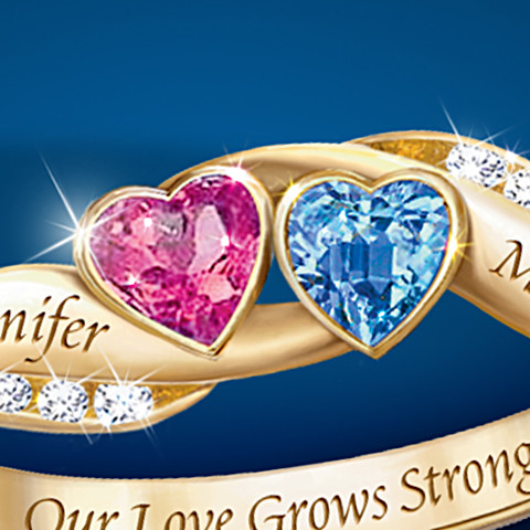 Love's Journey Personalized Couples Ring Love's Journey Personalized Couples Ring