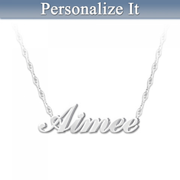 Granddaughter, I Love You Personalized Diamond Necklace