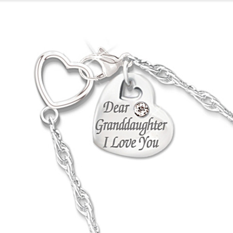 Granddaughter, I Love You Personalized Diamond Necklace Granddaughter, I Love You Personalized Diamond Necklace
