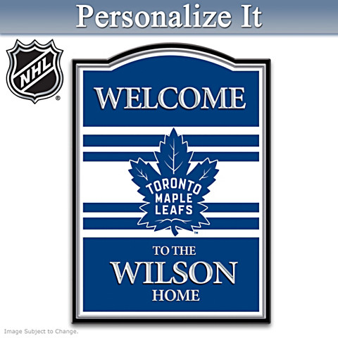 NHL Toronto Maple Leafs® Personalized Welcome Sign NHL Toronto Maple Leafs® Personalized Welcome Sign