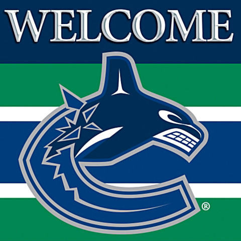 Vancouver Canucks Welcome Sign Personalized With Name Vancouver Canucks Welcome Sign Personalized With Name