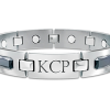Optimum Men's Titanium Magnetic Monogrammed Bracelet Optimum Men's Titanium Magnetic Monogrammed Bracelet