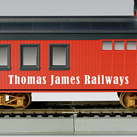 Personalized HO-Scale Caboose Train Car Personalized HO-Scale Caboose Train Car