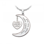 I Love My Family Diamond Pendant Necklace With Up To 6 Names
