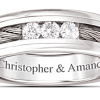 La force de notre amour personnalisé bague en diamant pour hommes La force de notre amour personnalisé bague en diamant pour hommes