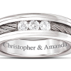 La force de notre amour personnalisé bague en diamant pour hommes La force de notre amour personnalisé bague en diamant pour hommes