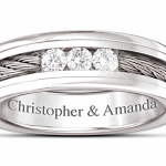 The Strength Of Our Love Personalized Men's Diamond Ring