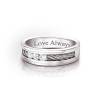La force de notre amour personnalisé bague en diamant pour hommes La force de notre amour personnalisé bague en diamant pour hommes
