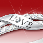 Romantique personnalisé 11-diamant gravé bague