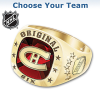 Original Six Men's Ring With Vintage Logos Original Six Men's Ring With Vintage Logos