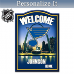 St. Louis Blues Welcome Sign Personalized With Name