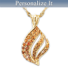 Flamme du souvenir personnalisé Collier pendentif Flamme du souvenir personnalisé Collier pendentif