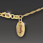 Flame Of Remembrance Personalized Pendant Necklace