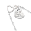 Daughter, I Love You Diamond Necklace With Customized Name Daughter, I Love You Diamond Necklace With Customized Name