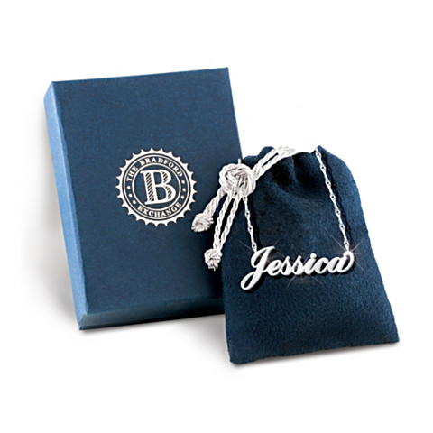 Daughter, I Love You Diamond Necklace With Customized Name Daughter, I Love You Diamond Necklace With Customized Name