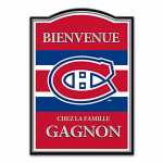 Canadiens Welcome Sign With Your Name: Choose Language