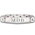 Personalized, Engraved Stainless Steel Bracelet For Son