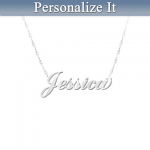 Daughter, I Love You Diamond Necklace With Customized Name