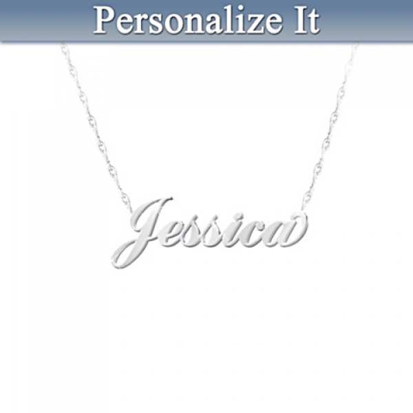 Daughter, I Love You Diamond Necklace With Customized Name