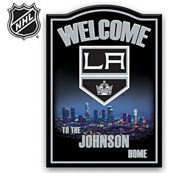 Los Angeles Kings Welcome Sign Personalized With Name