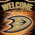 Anaheim Ducks Welcome Sign Personalized With Name