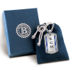 Fier de vous appeler fils monogrammé Dog tag pendentif collier Fier de vous appeler fils monogrammé Dog tag pendentif collier