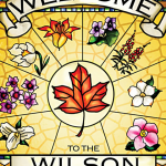 Fleurs provinciales canadiennes personnalisé signe de bienvenue