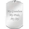 For My Grandson Personalized Pendant Necklace For My Grandson Personalized Pendant Necklace